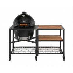 Big Green Egg EGG XLarge The Onyx sur table modulaire et meuble 3 étagères - Image 2