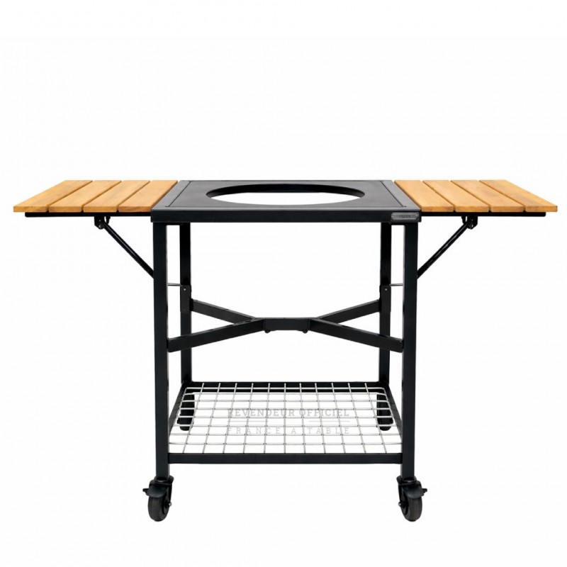 Big Green Egg Table modulaire avec 2 rallonges bois - Pour EGG Medium