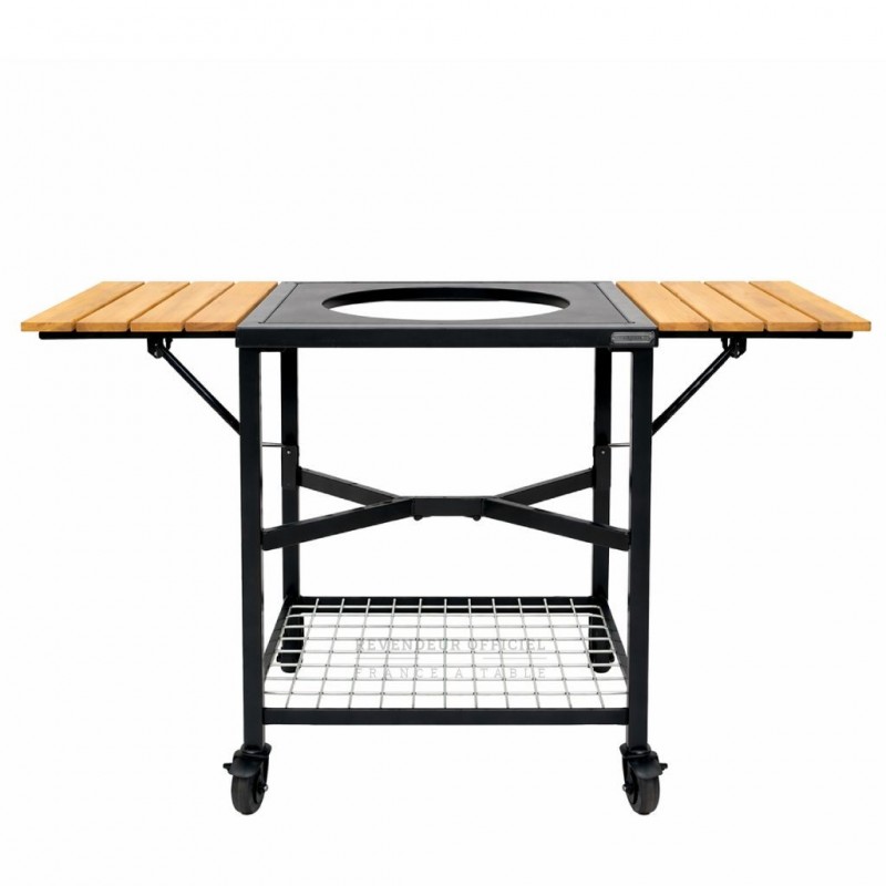 Big Green Egg Table modulaire avec 2 rallonges bois - Pour EGG XLarge