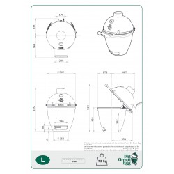 Big Green Egg Pack Big Green Egg LARGE pour pose libre - Image 2