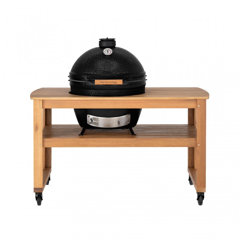 Big Green Egg EGG XLarge The Onyx sur table eucalyptus