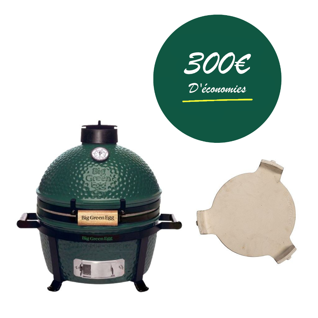 Big Green Egg Pack MINIMAX avec berceau à poignées et convEGGtor